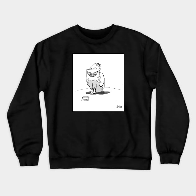 Fake Smile Crewneck Sweatshirt by Loui Jover 